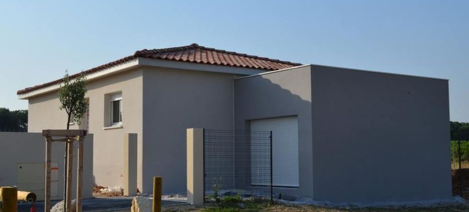 Construction d’une maison ossature bois de plain pied sur la commune de Bédarrides 