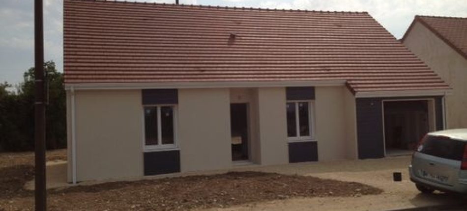 Construction maison ossature bois plain-pied de Mme P.Vignes de Chappe à Bourges 