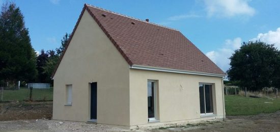 Construction d’une maison ossature bois de type Natiban à Les Etilleux