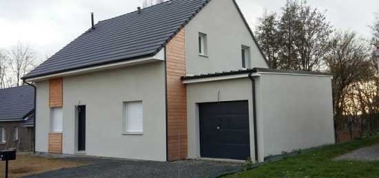 Construction d’une maison ossature bois modèle Nativéo à Souligné sous Ballon
