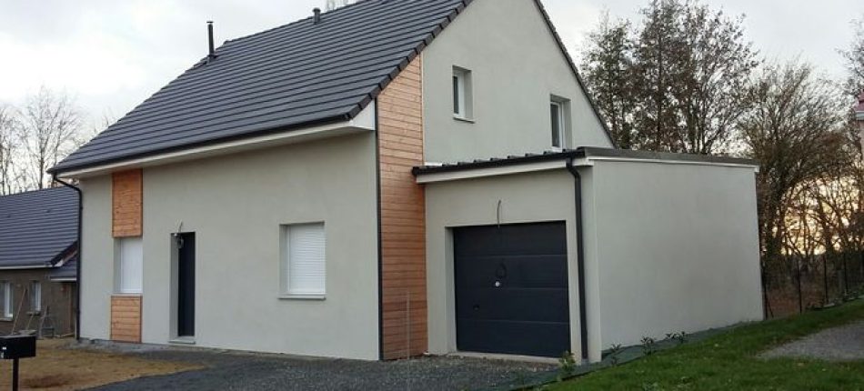 Construction d’une maison ossature bois modèle Nativéo à Souligné sous Ballon 