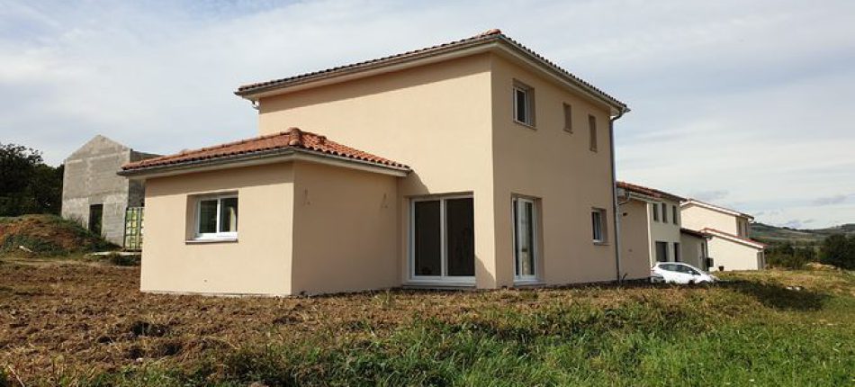 Construction sur Chazay d’Azergues d’une maison à étage en Ossature bois 