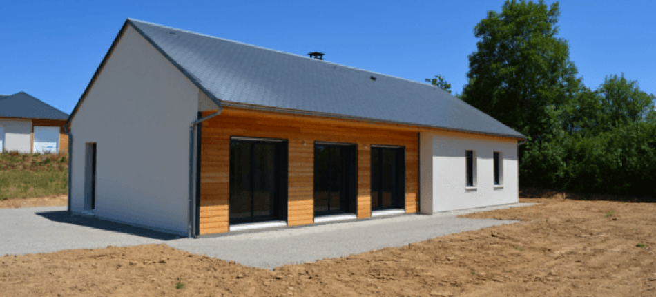 Construction d’une maison individuelle en ossature bois à Goutrens 