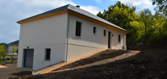 Construction d’une maison en ossature bois avec sous sol à Gages