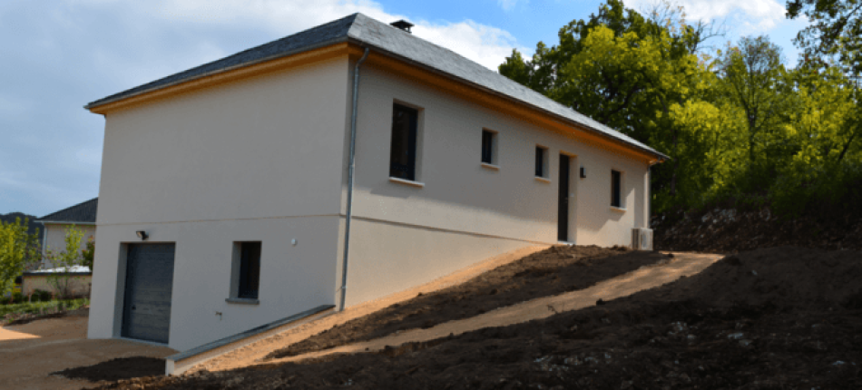 Construction d’une maison en ossature bois avec sous sol à Gages 