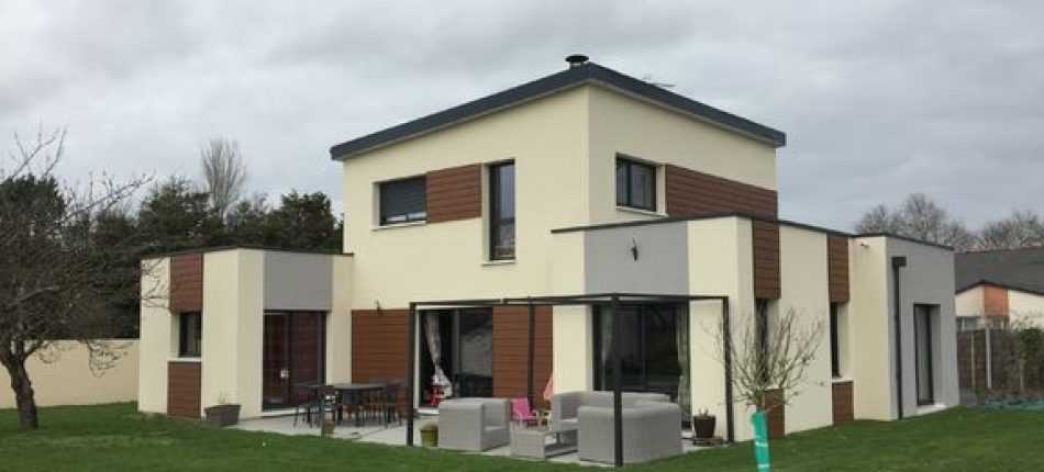 Construction d’une maison contemporaine à étage en plein coeur de Saint Sylvain d’Anjou 