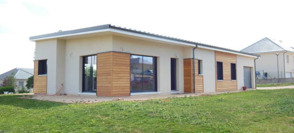 Construction d’une maison contemporaine à toit plat à Ste Radegonde 
