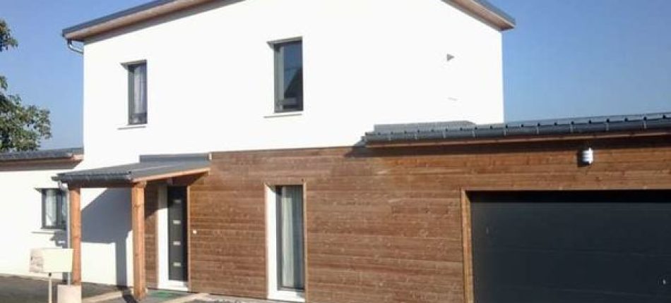 Construction d’une maison ossature bois contemporaine à Reims 