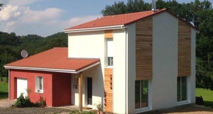 Construction maison ossature bois à étage à Montcel