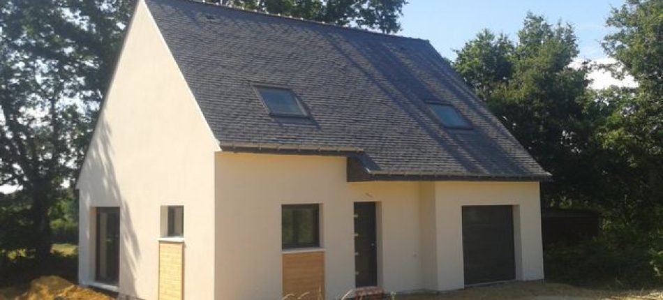 Construction d’une maison ossature bois sur Riantec 