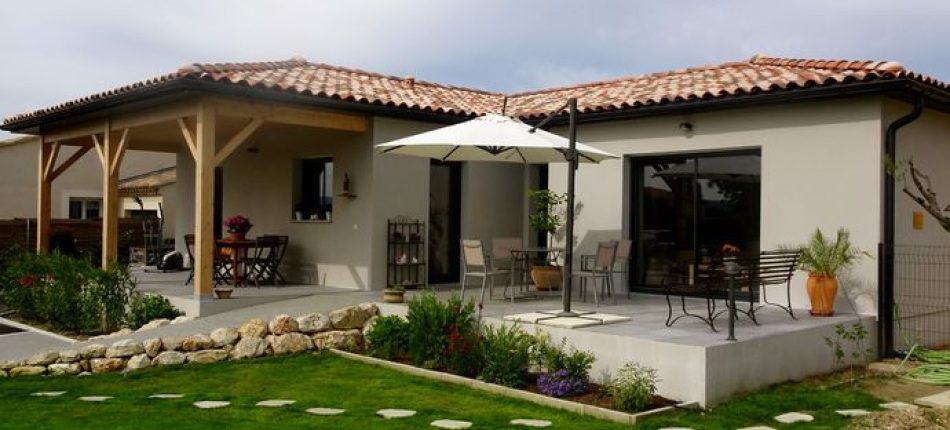 Construction d’une maison ossature bois modèle NATILYS à Caromb 