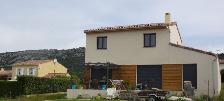 Construction d’une maison ossature bois sur la commune d’Aubignan 