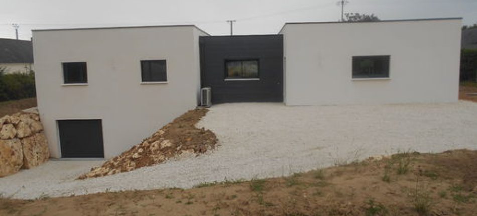 Construction maison d’une NATIVIE toit plat à Pernay 