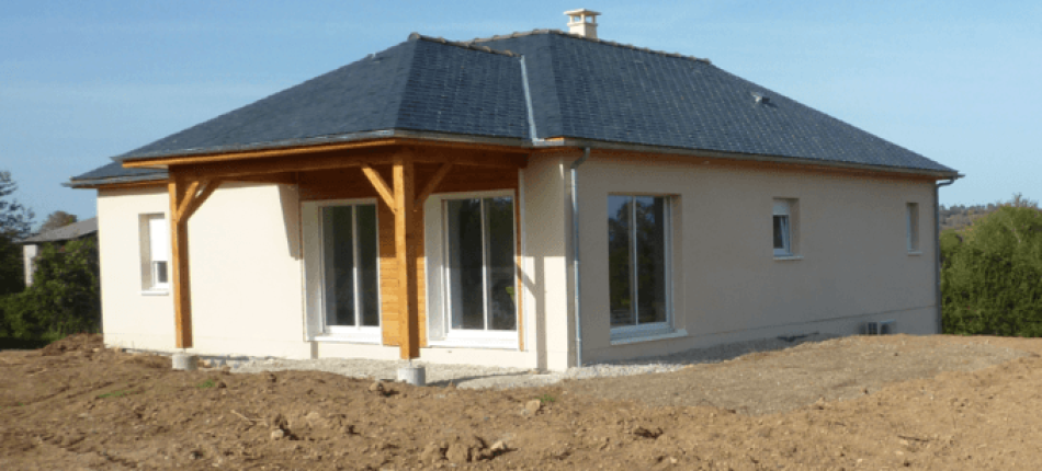 Une construction de maison avec sous sol à GOUTRENS 