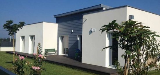 Construction maison contemporaine plain-pied dans le Morbihan