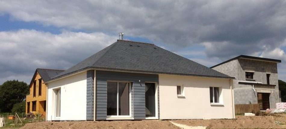 Construction d’une maison à ossature bois sur St Nolff 