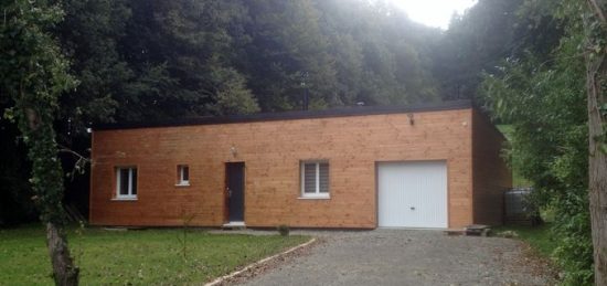 Construction d’une maison toute bardée de bois sur Moréac