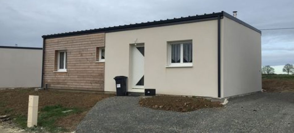 Construction d’une NATIBAN maison de plain pied à BOISTRUDAN en bac acier 