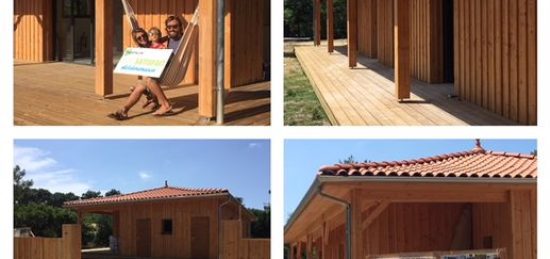 Construction maison de vacances en bois médoc océan à Montalivet Les Bains