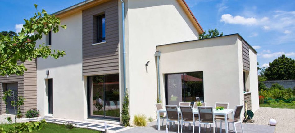 Construction de maison ossature bois à étage dans en Rhône-Alpes 