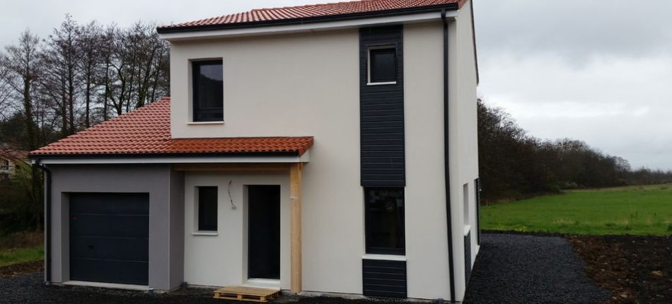 Construction d’une maison à étage, modèle NATIFAE 4 chambres à Enval, au Nord de Clermont Ferrand 