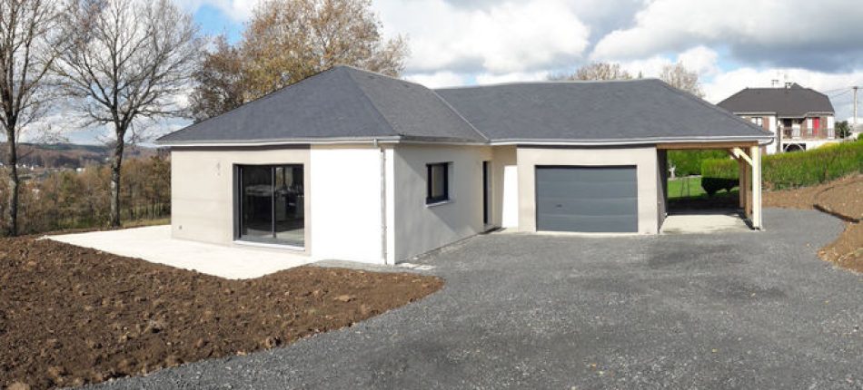 A Villefranche de Panat, construction d’une maison plain-pied 