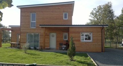 Construction maison ossature bois à Nativaé de Mr et Mme P à Marzy
