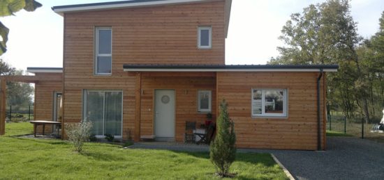 Construction maison ossature bois à Nativaé de Mr et Mme P à Marzy