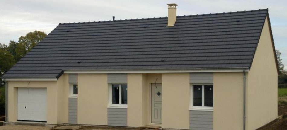 Construction traditionnelle maison ossature bois Modèle Natizen de Mr et Mme R 