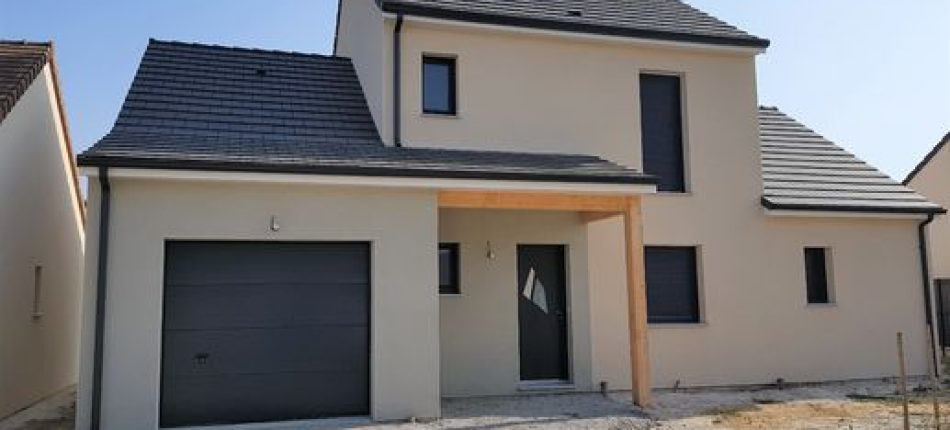 Construction d’une maison à ossature bois modèle Nativaé à Guécélard 