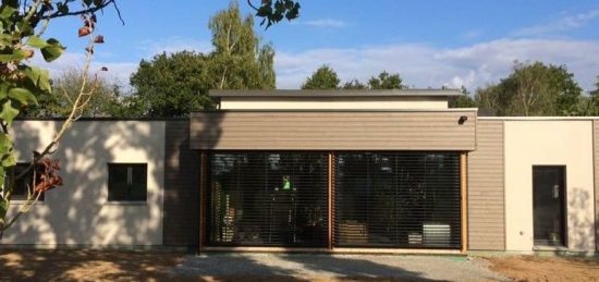 CONSTRUCTION MAISON MODERNE A OSSATURE BOIS NANTES