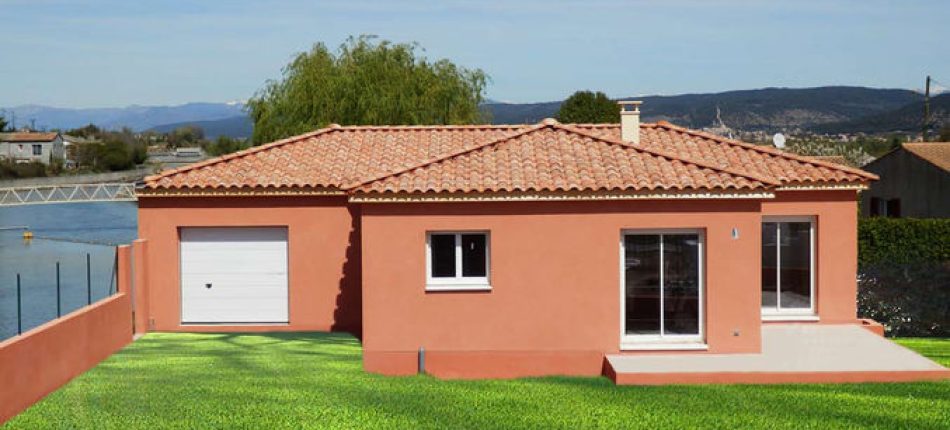 La maison construite Natilys ossature bois de plain pied a été livrée à Villeneuve 