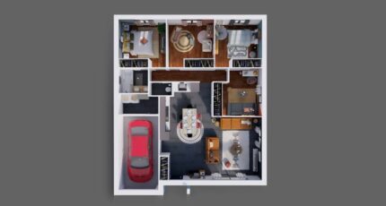 NATIRENA - TUILES ROUGES PLATES - 85 - 3 Chambres  - Natilia