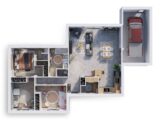 NATISOL - TUILES ROUGES PLATES - 98 - 3 chambres  Natilia